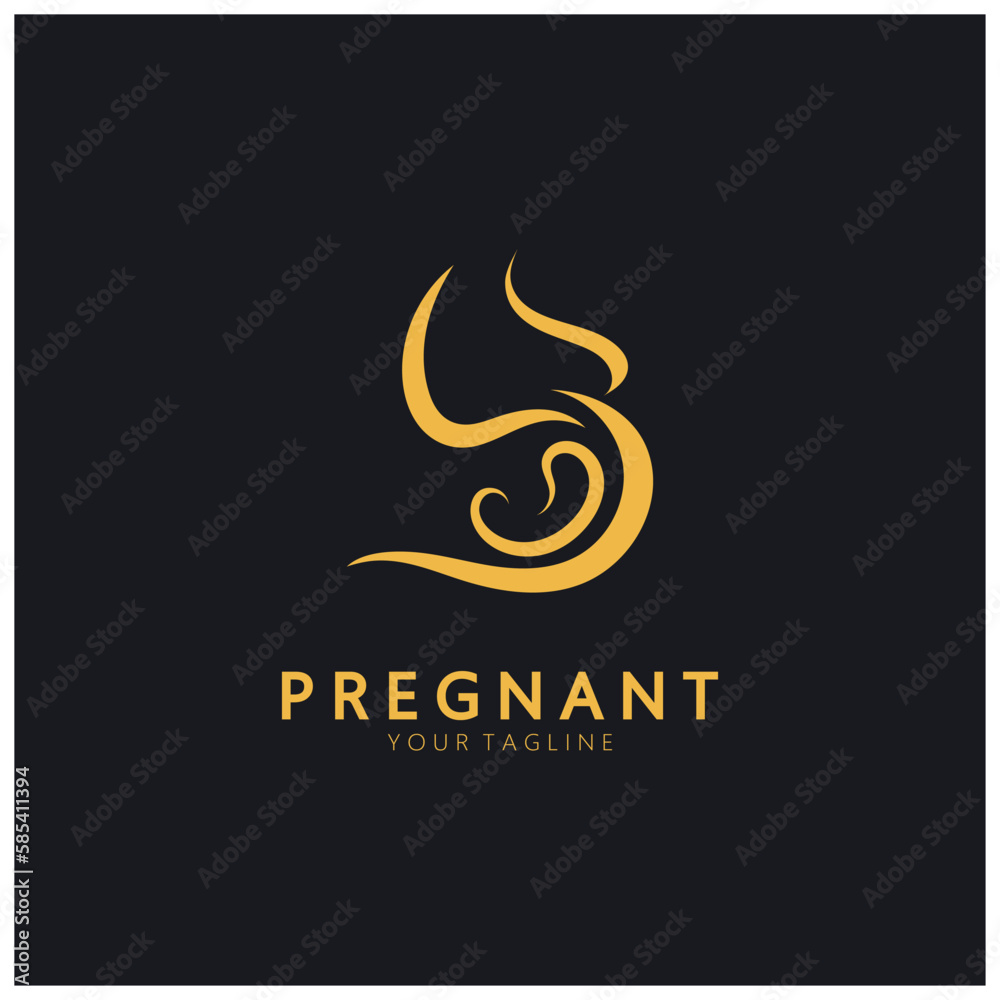 Pregnant logo template vector icon Pregnant logo template vector icon