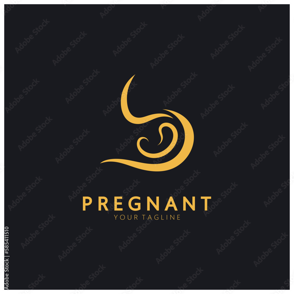 Pregnant logo template vector icon Pregnant logo template vector icon