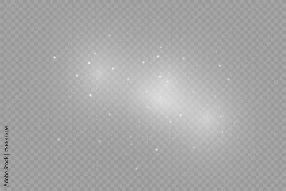 Dust sparks and stars shine with a special light. Christmas light effect. Glittering particles of magic dust.Vector sparkles on a transparent background. Dust sparks and stars shine with a special light. Christmas light effect. Glittering particles of magic dust.Vector sparkles on a transparent background.
