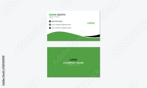 Professional Modern Creative and Clean Vector Business Card Template Design.