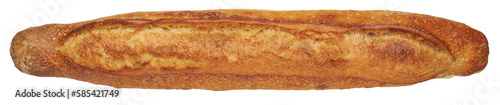 Fresh traditional french baguette isolated