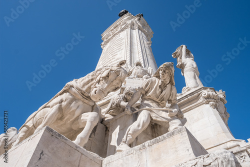 The Marquess of Pombal monument in Lisbon, Portugal. photo