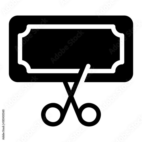 reduction Cost glyph icon