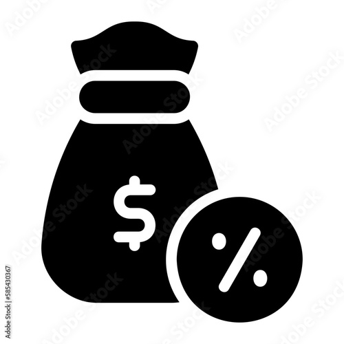 tax glyph icon