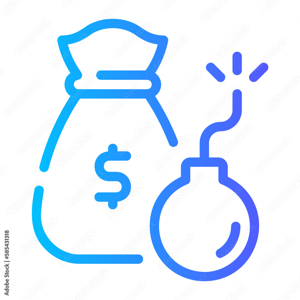 debt gradient icon