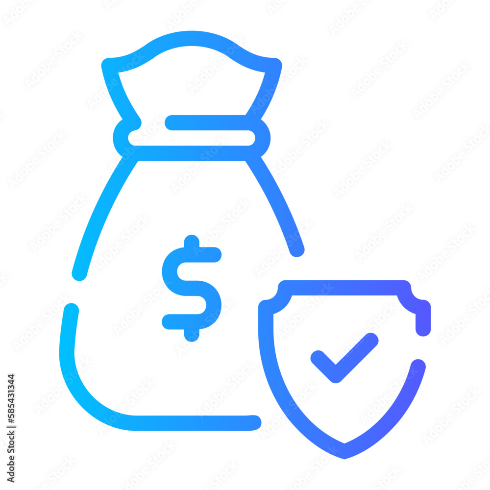 insurance gradient icon insurance gradient icon
