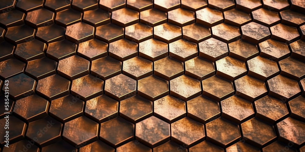 Hintergrund bronze kupfer Waben Struktur Hintergrund bronze kupfer Waben Struktur
