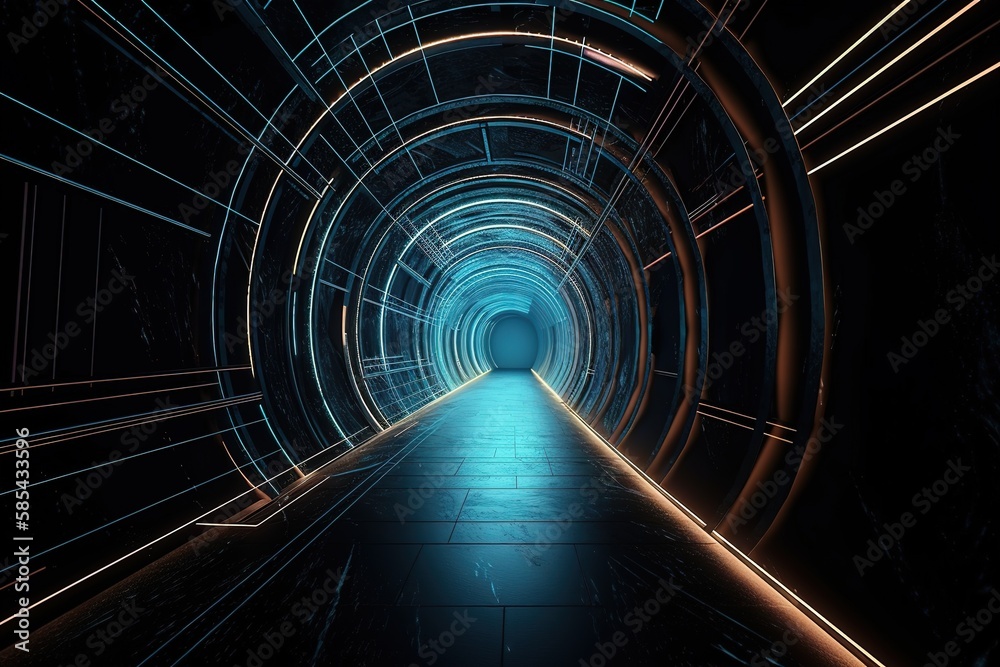 Speed and motion in tunnel, Generative AI