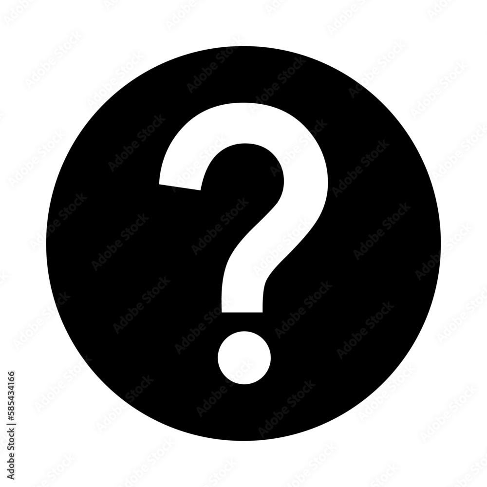 Question icon mark, help or ask bubble graphic symbol, web faq vector illustration Question icon mark, help or ask bubble graphic symbol, web faq vector illustration