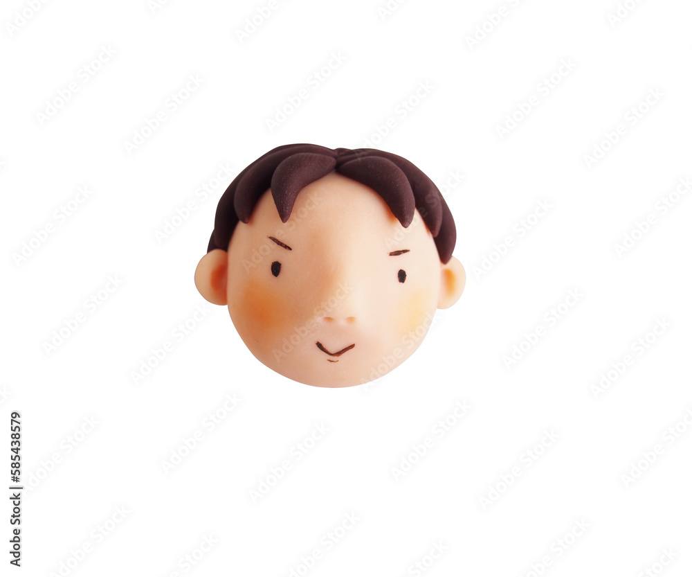 強気な男の子の顔(粘土立体イラスト) 強気な男の子の顔(粘土立体イラスト)