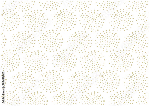 手描きのドットのサークルの背景（ベージュ）