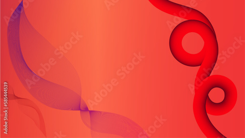 Abstract Lines Art Beautiful Red Background 
