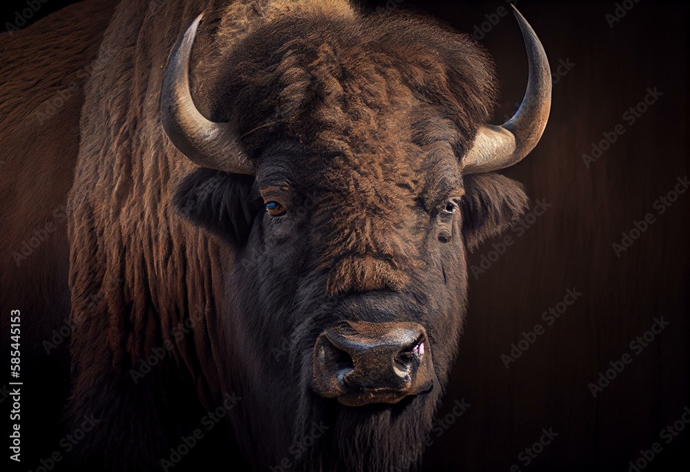 Buffalo Bison. Generative AI