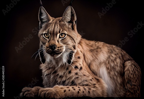 Eurasischer Luchs, Nordluchs, Lynx lynx, Luchs. Generative AI