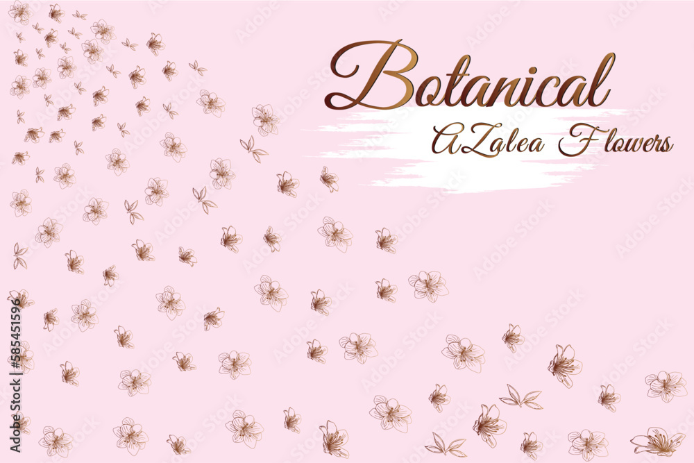 Azalea line flowers.
frame and pink background vector illustration. Azalea line flowers.
frame and pink background vector illustration.