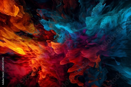 Fire and Ice wallpaper, desktop background fluid Swirls, Abstract Backdrop, perfect for enhancing wallpapers, banners, posters, and cover visuals (ai generated)