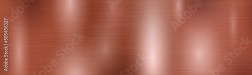 Copper metal background texture, metal wide textured plate brushed gradient – stock vector
