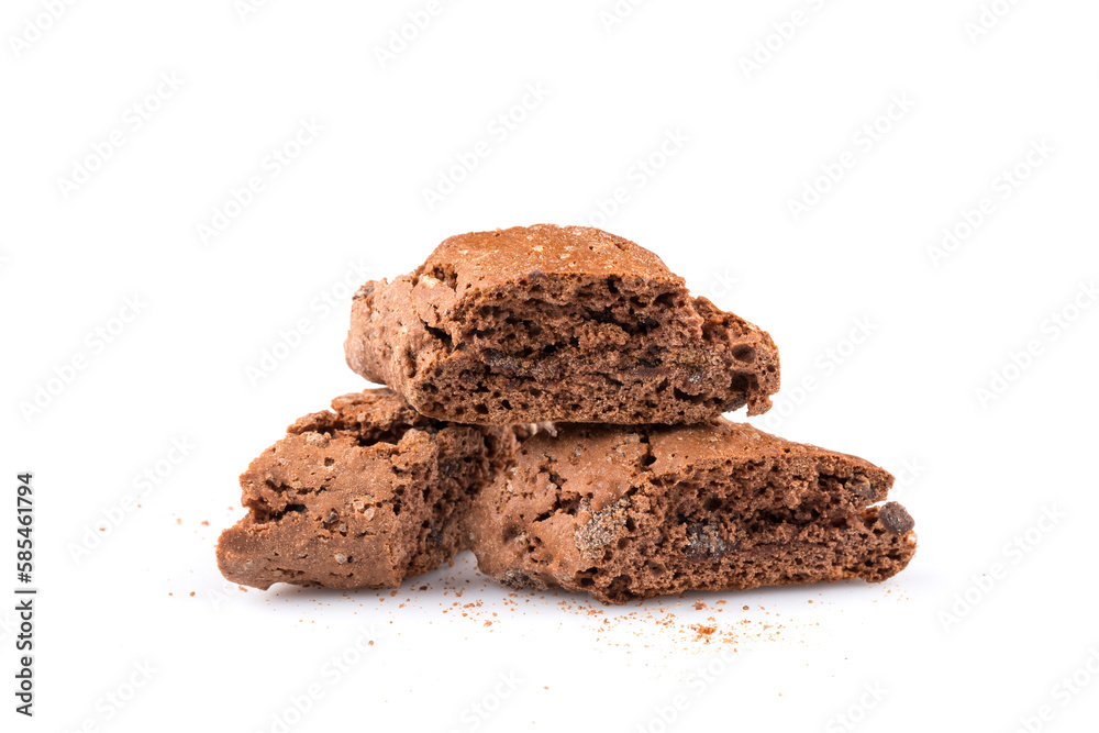 Cantucci with chocolate pieces Cantucci with chocolate pieces