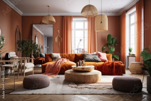 Boho style living room © Tixel