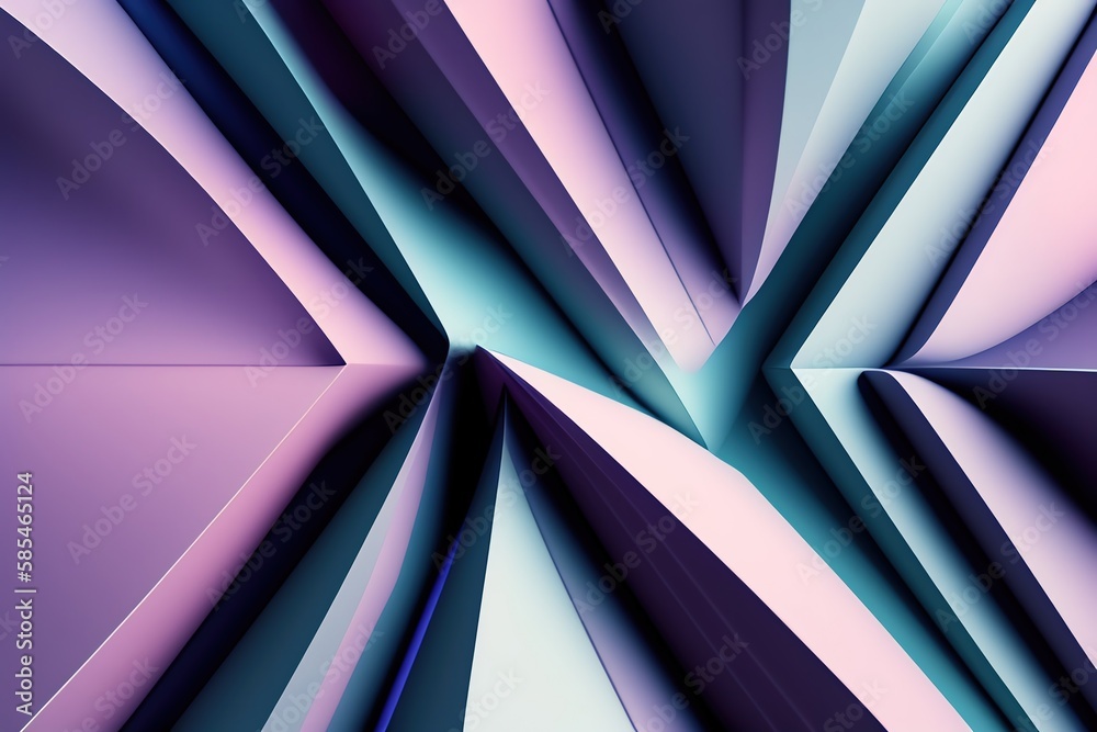A 3D render of a colorful abstract pattern A 3D render of a colorful abstract pattern