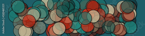 Circles with shadows generative art background art illustration