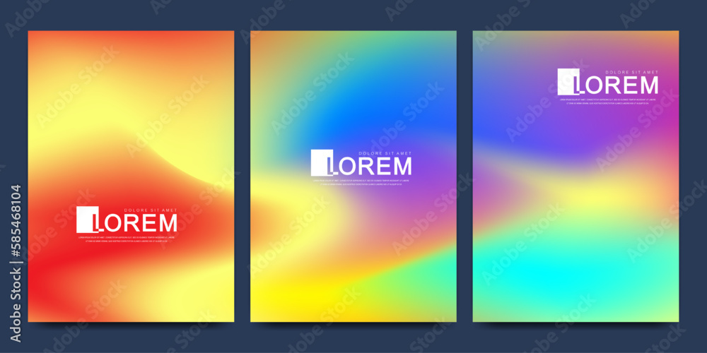Fluid Gradient Minimal Poster Layout Template. Modern Cover Design. Abstract Flyer With Colorful Liquid Color. Vector Illustration. Fluid Gradient Minimal Poster Layout Template. Modern Cover Design. Abstract Flyer With Colorful Liquid Color. Vector Illustration.