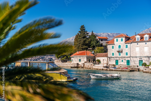 Photos Small old resort village Forte Rose on the Adriatic coast in Montenegro, a popul