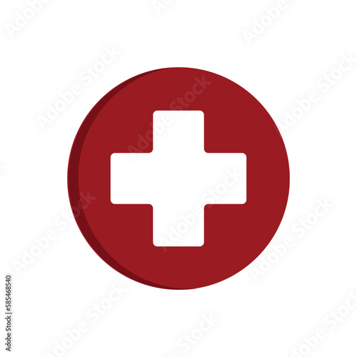 first aid icon. vector illustration. Red Cross. medicine. health icon, symbol or icon. logo