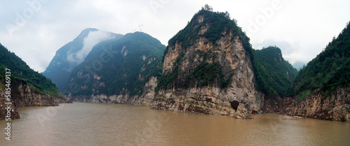 The Three Gorges-Qutang, Wu and Xiling, Yangtze River, China photo