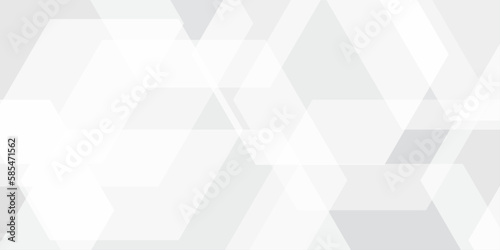 Abstract background with Hexagons and Triangles Seamless Pattern and geometric in vector design .Science Technologic Hexagonal Pattern Light Conceptual Illustration and website banner and graphic art