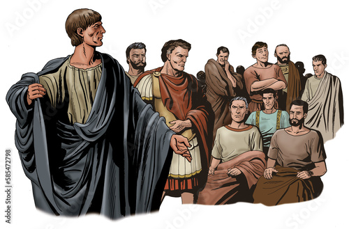 Print op canvas Ancient Rome - The Roman general Scipio Africanus
