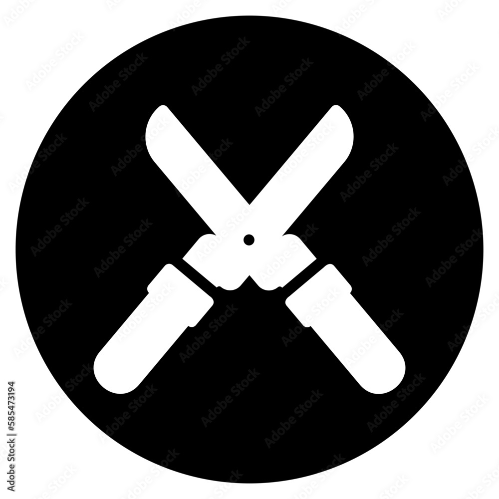 pruning shears glyph icon pruning shears glyph icon