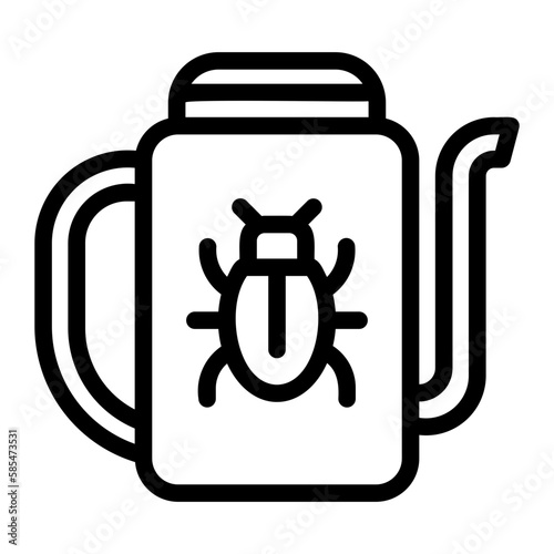 pesticide line icon