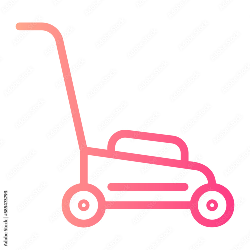 lawn mower gradient icon lawn mower gradient icon
