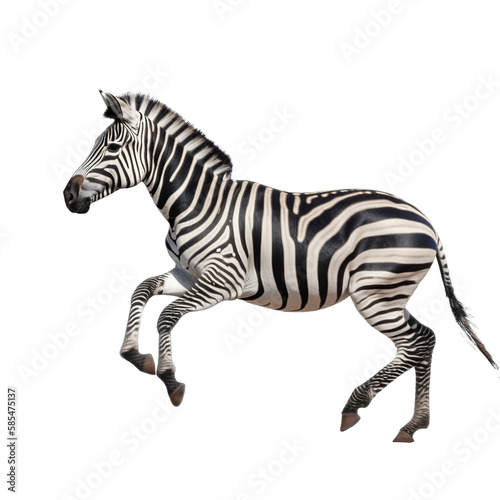 zebra isolate on background..