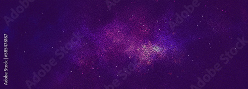 Cosmic illustration. Stippling space background with stars