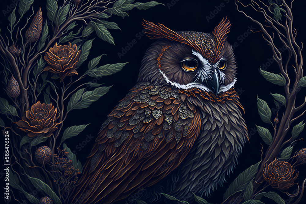 owl on a branch