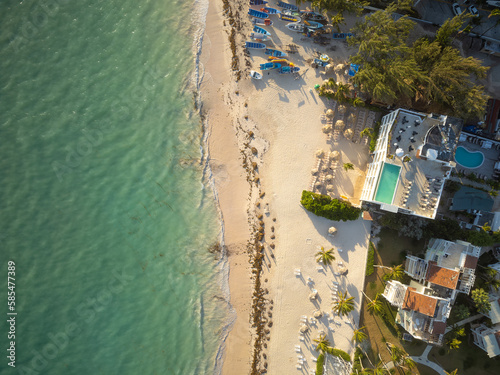 Photography Elite resort complex on the seashore