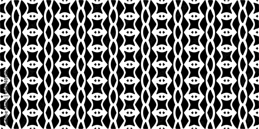 Vector geometric seamless pattern. Minimal ornamental background with abstract shapes. Black and white texture. Simple abstract ornament background. Dark repeat design for decor, fabric, cloth. Vector geometric seamless pattern. Minimal ornamental background with abstract shapes. Black and white texture. Simple abstract ornament background. Dark repeat design for decor, fabric, cloth.