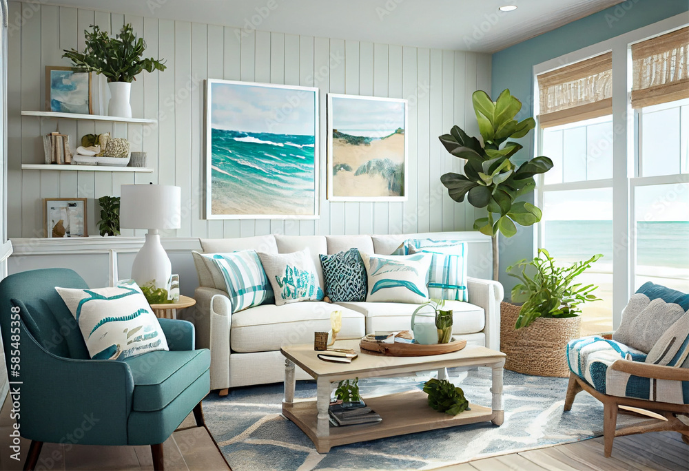 Photo inspiration: Gallery Detail: Interior Design Of A Beach Inspired Living Room That Feels