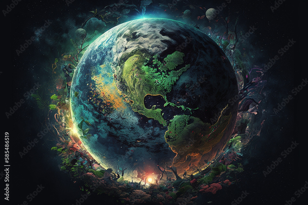 A fragile world, the need for conservation. The wonders of our