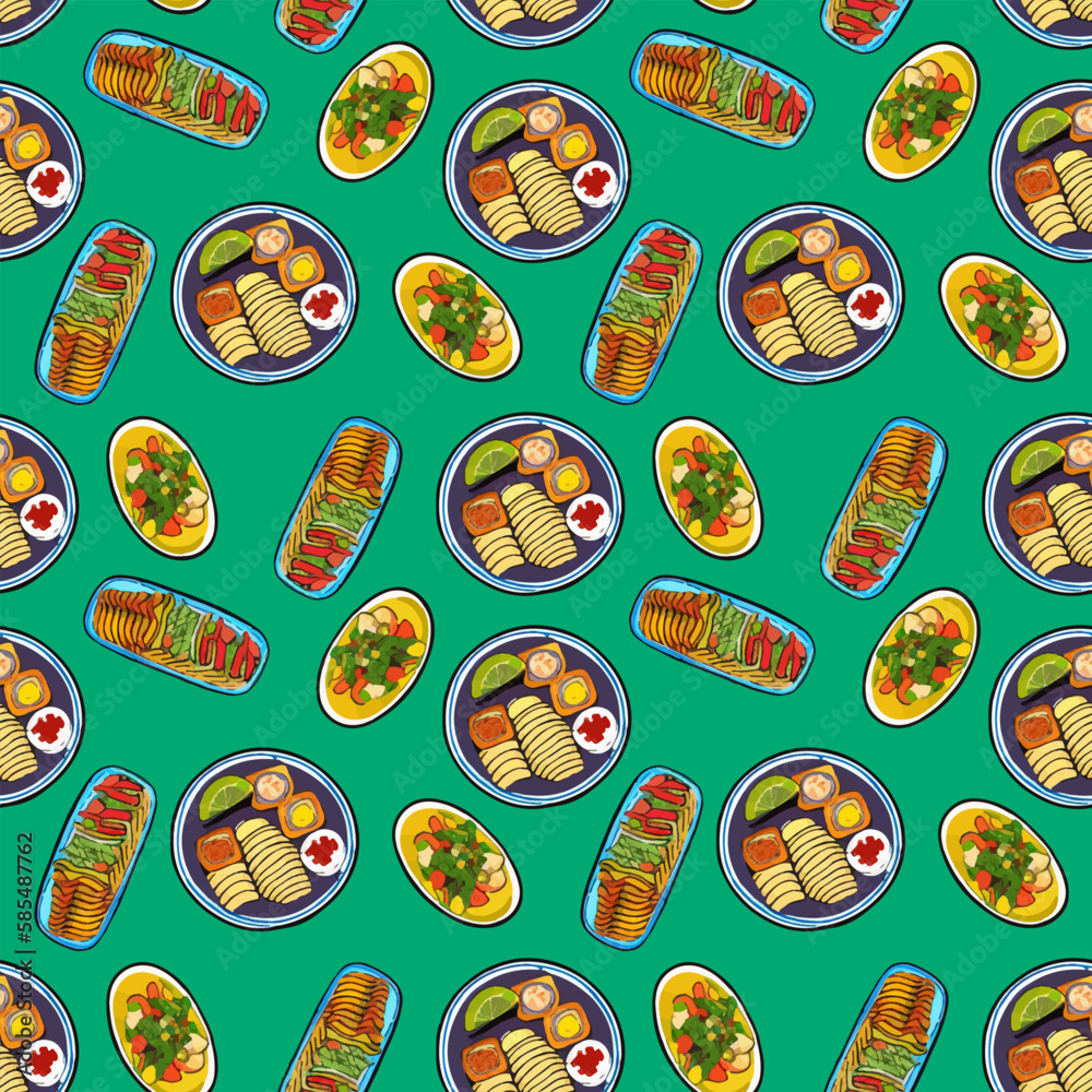Vector seamless pattern food. seamless pattern of useful environmental food Vector seamless pattern food. seamless pattern of useful environmental food