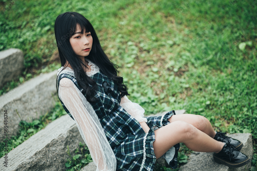 portrait of an asian young girl portrait of an asian young girl