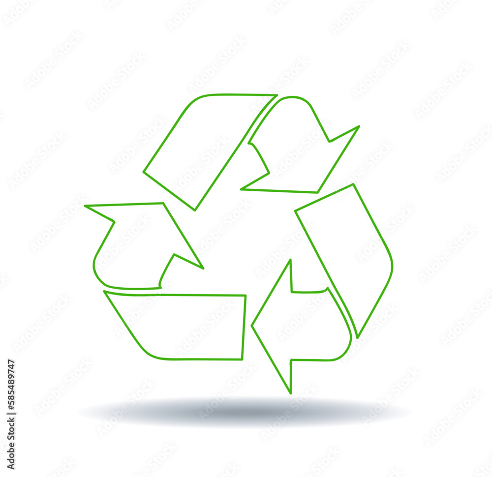 Vector recycle signs illustration design