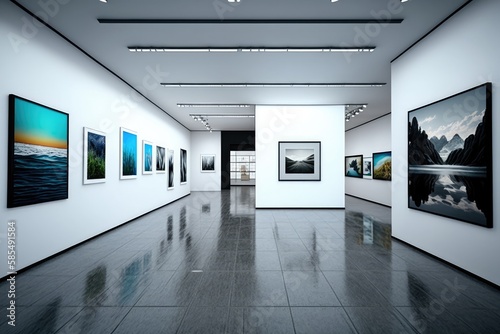 Art gallery and Art Exibition Lot - 3d visualization