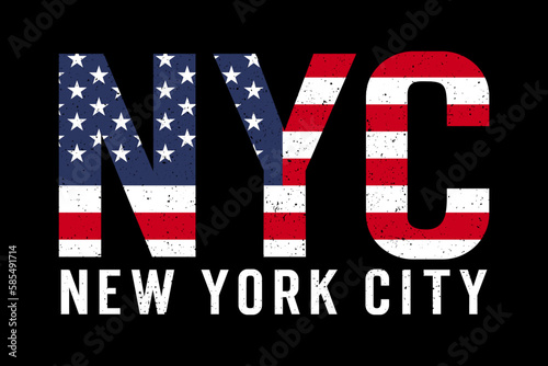 NYC, New York City logo. Vector logotype icon.