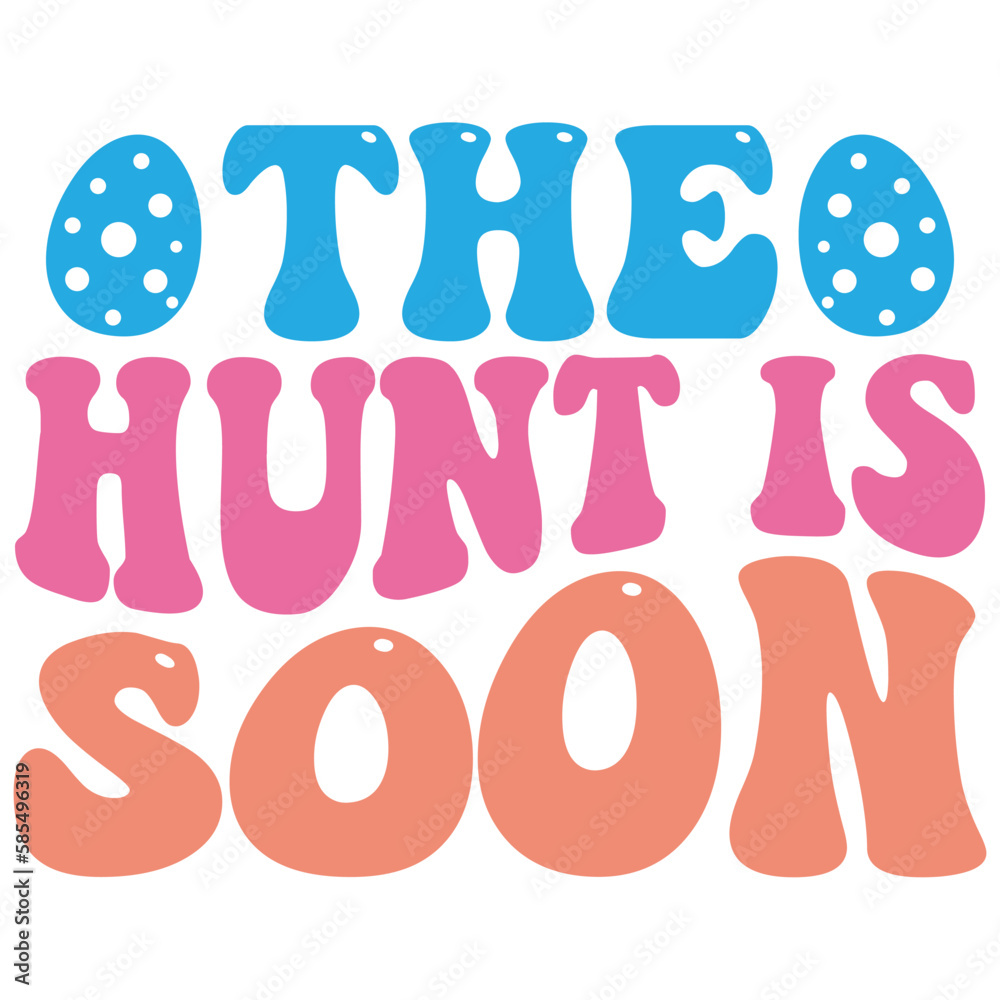 The Hunt is Soon retro svg