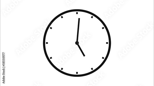 abstract  analog clock animation background  