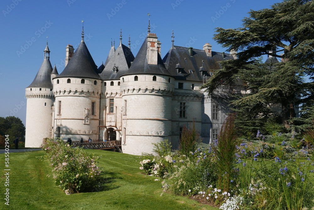 Tours du château de Chaumont-sur-Loire. France
