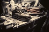 Creating new footwear. Photo generative AI